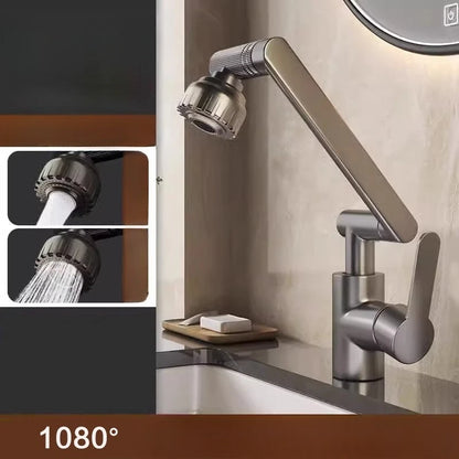 Universal Dual-Function Robotic Arm Kitchen Sink Faucet Hot/Cold Water Mixing Valve Bathroom Basin Tap