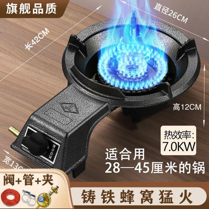 Cucina domestica Energia Fierce Stufa Ristorante commerciale Risparmio energetico Stufa a gas Alta temperatura Stufa singola