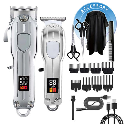 3 in 1 Hair Clippers for Men Beard Trimmer Kits Sets Electric Shavers Hair Clippers Trimmer T-Blade for Barber Home for Gifts