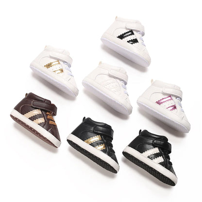 Scarpe bianche per neonati, casual, alla moda, per battesimo, primi passi, scarpe da gentiluomo per neonato, sneakers