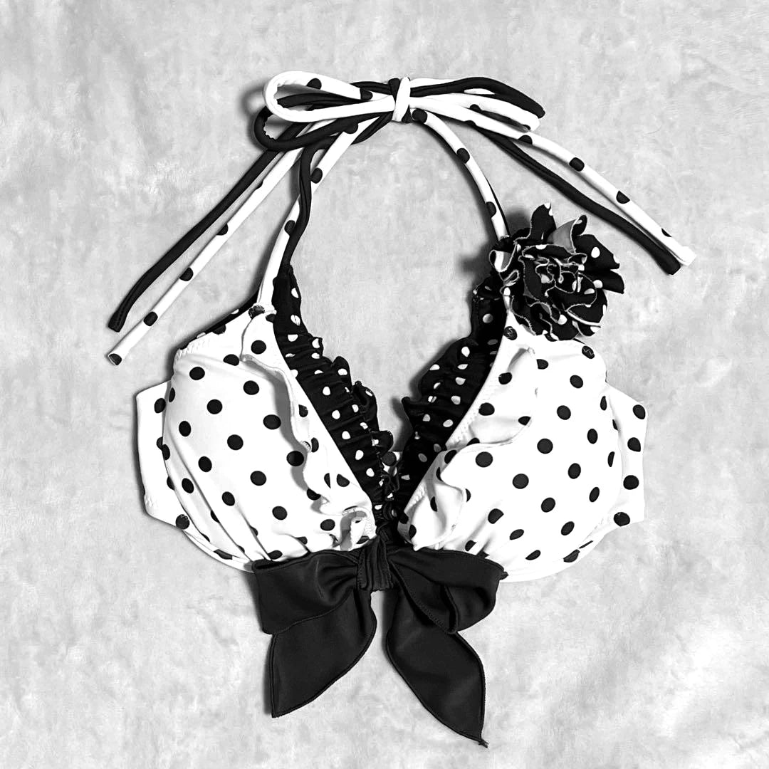 Summer Sweet Trendy Cute Sweetheart Spicy Girl Style Spot Printed Bikini Sets European and American Fashion Harajuku Bikini Sets