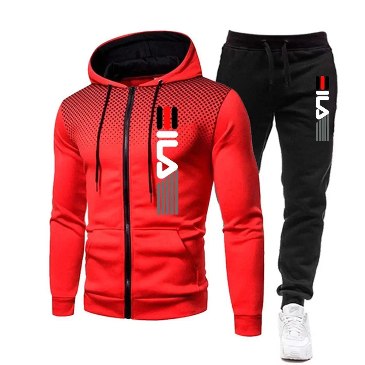 New explosive fashion trend sports suit men's hoodie fitness gym clothing men's running suit sportswear jogging