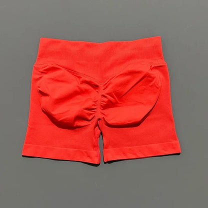HISTELLO Impact Shorts 4.5" Women Yoga Shorts Seamless Low Waist Scrunch Bum Gym Leggings Workout Stretch Fitness Sports Shorts