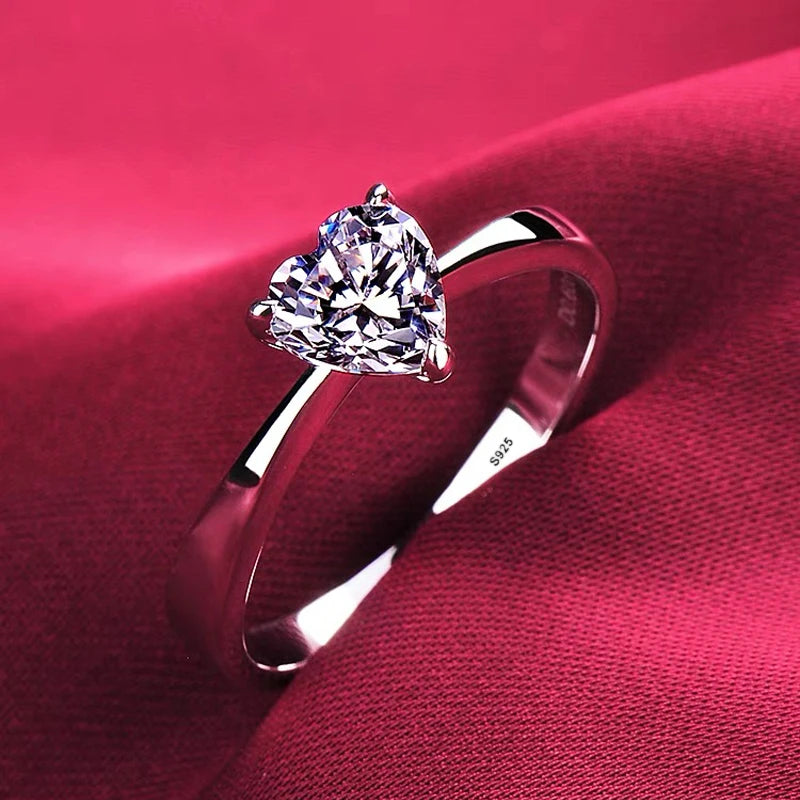Anelli di lusso YHAMNI in oro bianco 18 carati, anello in argento massiccio 925 al 100%, fede nuziale con zirconi e diamanti di alta qualità per donna, regalo di gioielleria.