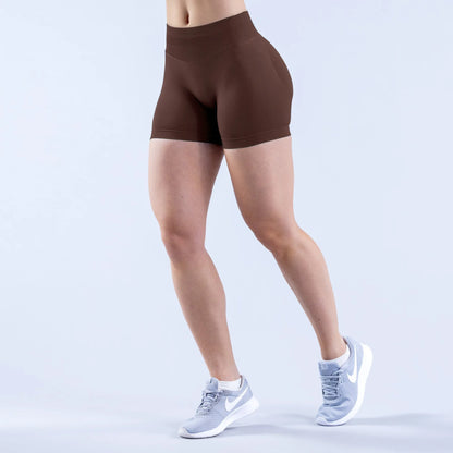 Nuovi pantaloncini da palestra, pantaloncini da ciclista per allenamento, pantaloncini Impact con logo, pantaloncini da yoga a vita bassa senza cuciture, abbigliamento fitness elasticizzato e arricciato.