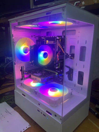 AOTESIER PC Gaming con processore Core i7-4790/512G SSD/16GB RAM 3200MB DDR3/Windows 11 HD Graphics 4600/bianco