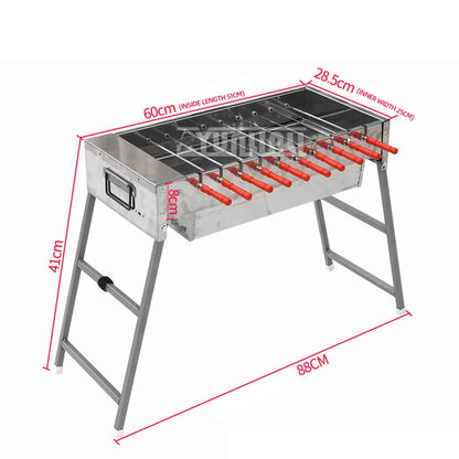 Stufa per barbecue rotante automatica per uso domestico da 60 cm Stufa per barbecue a carbone pieghevole per esterni Bakplaat Elektrische