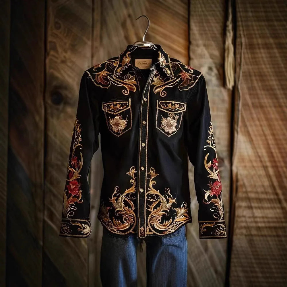 Camicia vintage da uomo a maniche lunghe con bandiera americana, patriottica, con bottoni, stile streetwear, casual, comoda, in poliestere, vestibilità slim