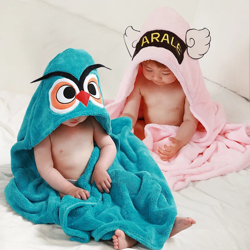 Asciugamani per neonati, accappatoio assorbente da doccia, asciugamano con cappuccio, accappatoio da bagno per bambini, poncho per bambini, articoli per neonati, coperte, fasce per neonati