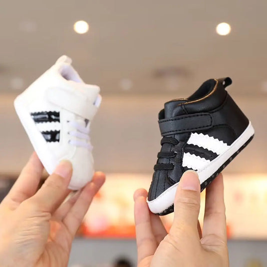Scarpe bianche per neonati, casual, alla moda, per battesimo, primi passi, scarpe da gentiluomo per neonato, sneakers
