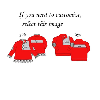 Uniformi scolastiche casual personalizzate all'ingrosso per bambini e bambine, top a maniche lunghe per neonati, abbigliamento primaverile e autunnale