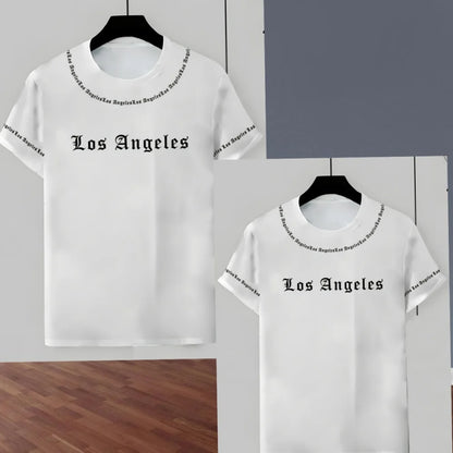 Completo da uomo Los Angeles stampato 2025, set di 2 pezzi, completo casual, abbigliamento sportivo, set fitness, tuta da uomo, abbigliamento oversize