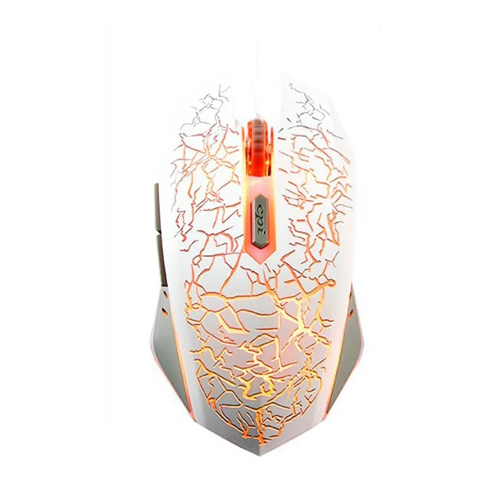 Mouse da gioco ergonomico wireless 2.4G RGB silenzioso 1600 dpi ricaricabile meccanico per PC laptop computer gamer