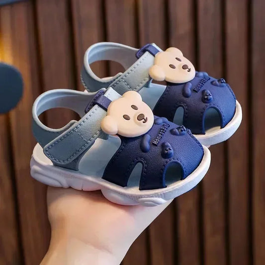 Sandali estivi 2026 per bambini e bambine, sandali da spiaggia per bambini, scarpe per neonati e bambini piccoli con cartoni animati, suola morbida e comoda, scarpe per studenti.