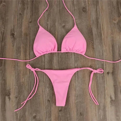 Costume da bagno estivo da donna, bikini sexy, set bikini push-up con reggiseno imbottito e perizoma, due pezzi, costume da bagno da spiaggia, costumi da bagno sexy da donna