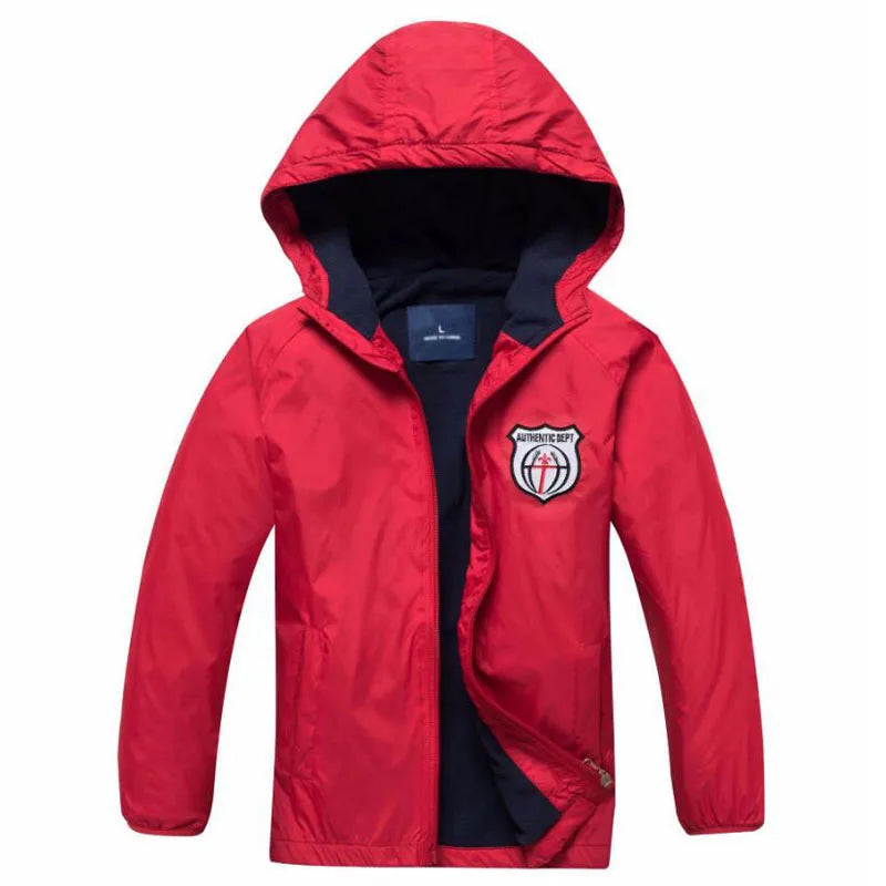 Giacche impermeabili e antivento per bambini e bambine, primavera autunno, capispalla, giacche sportive alla moda, cappotti a doppio strato per bambini