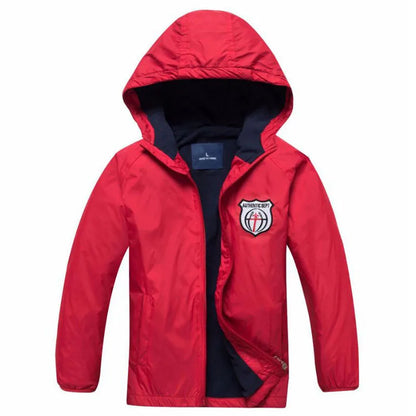 Giacche impermeabili e antivento per bambini e bambine, primavera autunno, capispalla, giacche sportive alla moda, cappotti a doppio strato per bambini