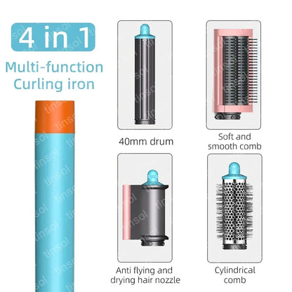 7-in-1 hair dryer set multi-function curling iron hair straightener hot air comb styling set for home salon-like effect