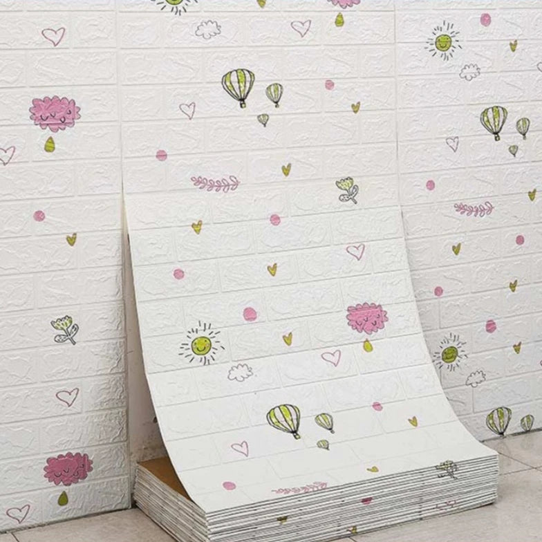 70CMx5M 3D Self Adhesive Waterproof Wall Sticker DIY Peel and Stick Wallpaper for Living Room Kitchen Wall Art Home Decoration