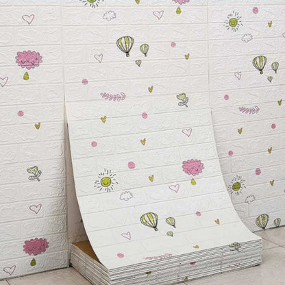 70CMx5M 3D Self Adhesive Waterproof Wall Sticker DIY Peel and Stick Wallpaper for Living Room Kitchen Wall Art Home Decoration