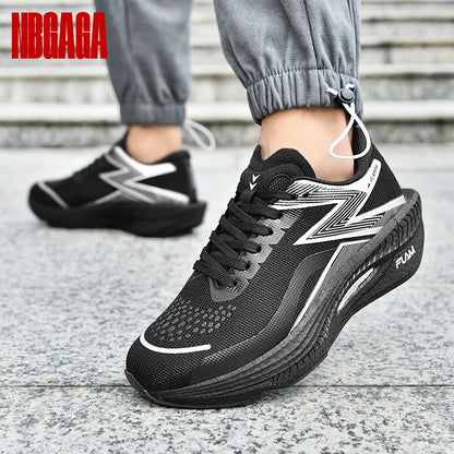 Scarpe da corsa da uomo, traspiranti, in mesh, leggere, ideali per sport atletici, allenamento in palestra, jogging, tennis, camminata, antiscivolo.