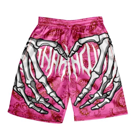 Pantaloncini da spiaggia classici estivi 2024 con teschio, nuovi modelli alla moda con stampa di mano scheletrica, pantaloncini da palestra per uomo e donna, ad asciugatura rapida, pantaloncini da ghiaccio.