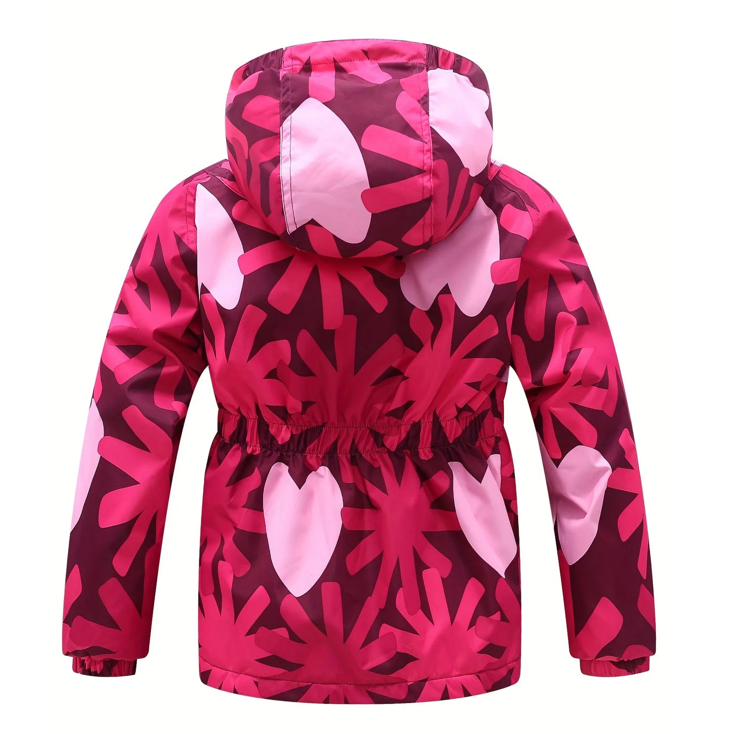 Giacca da bambina primaverile, abbigliamento in pile con fiori, cappotto da bambina, giacca a vento, capospalla per bambini in pile polare antivento 3-12T