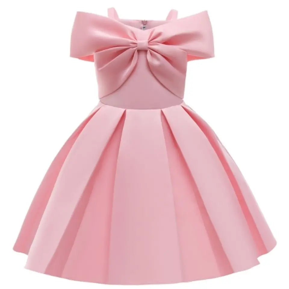 Abito estivo casual da principessa per bambine, ideale per Capodanno, matrimoni, feste di compleanno, senza maniche, in tulle arricciato.