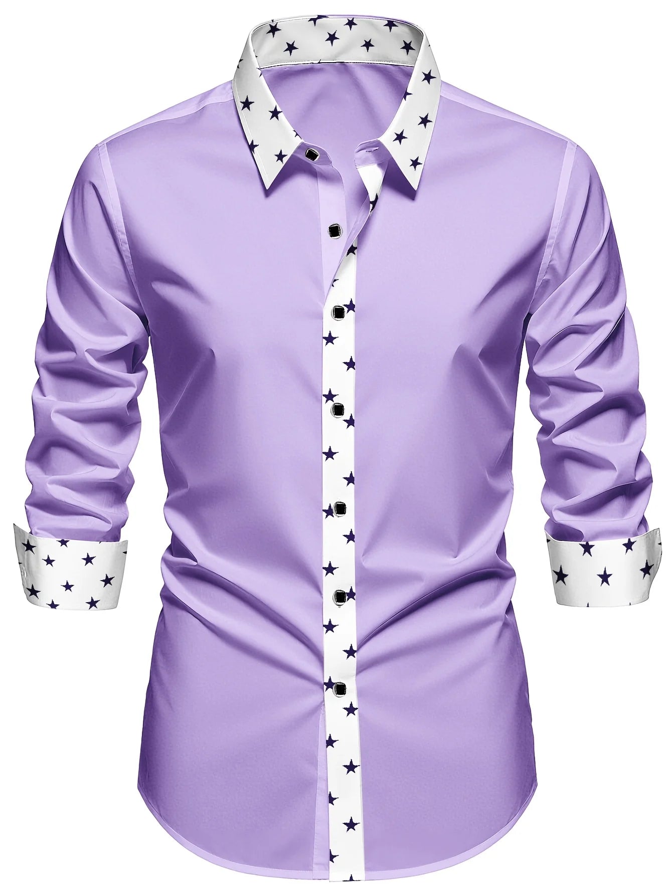 FGKKS Camicia da uomo, moda, patchwork, smoking, festa, maniche lunghe, elegante, casual, quattro stagioni, elastica, da uomo, da lavoro, camicie eleganti