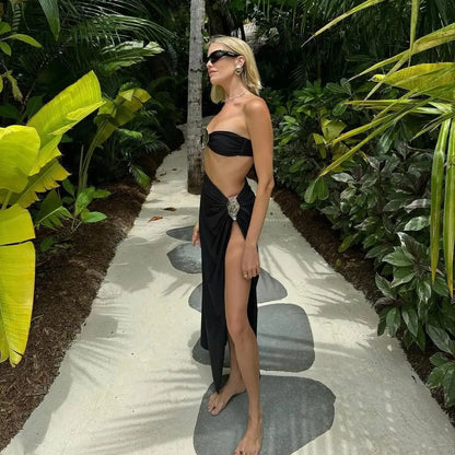 Bikini Bandage Swimsuit High Waist Swimwear for Women Brazilian Bikini 3 Pcs Bathing Suits Summer Female