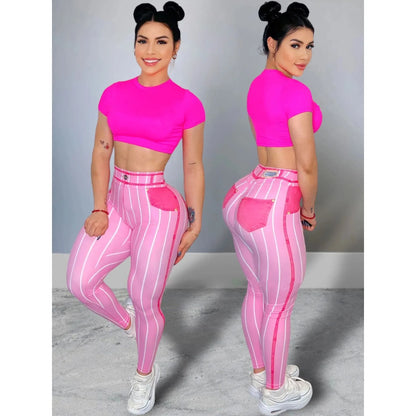 High Waist Elastic Denim Pants Women's Stretchy Jeans Casual Long Trousers Slim Fit Sle Versatile Thin Material