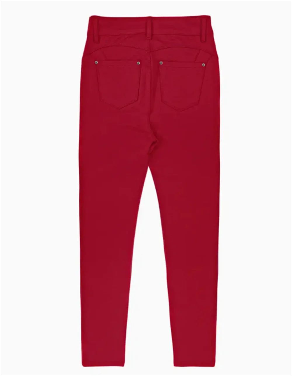 Women Slim Fit Stretch Jeans - 9/10 Length Ankle-Length Colorful Comfort Stretch Fabric  Pants Elastic Waist Casual Office Comfy