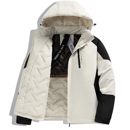 Giacca invernale da uomo di grandi dimensioni, impermeabile e imbottita in cotone, taglie dalla S alla 6XL, con imbottitura in cotone grafene spessa e calda.