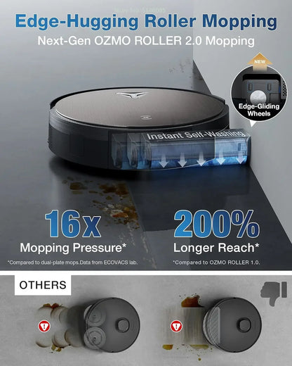 Ecovacs X11 OMNICYCLONE Chinese version vacuum cleaner PowerBoost load 19500Pa suction without bag station