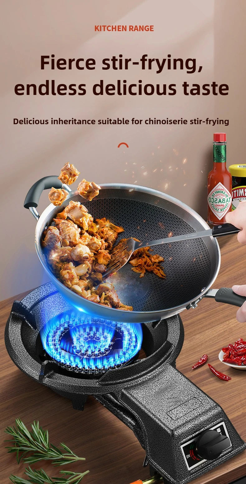 Cucina domestica Energia Fierce Stufa Ristorante commerciale Risparmio energetico Stufa a gas Alta temperatura Stufa singola