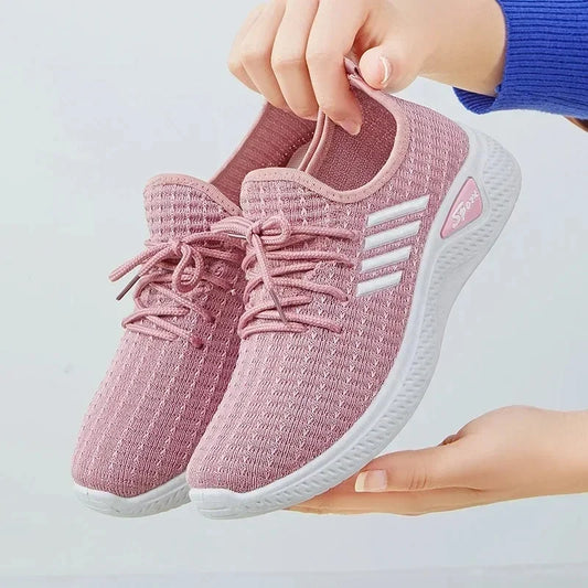 Scarpe da corsa da donna, scarpe da ginnastica per adulti, scarpe a rete, scarpe da ginnastica comode e morbide da donna, scarpe casual traspiranti