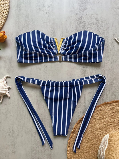 Micro Bikini 2026 Costume da bagno sexy da donna, bikini push-up brasiliano, set bikini stampato, bikini con allacciatura al collo, abbigliamento da spiaggia, costume da bagno a V da donna