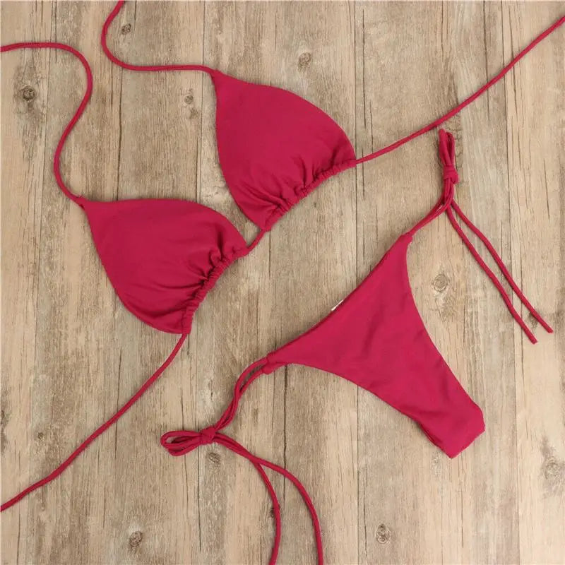 Costume da bagno estivo da donna, bikini sexy, set bikini push-up con reggiseno imbottito e perizoma, due pezzi, costume da bagno da spiaggia, costumi da bagno sexy da donna