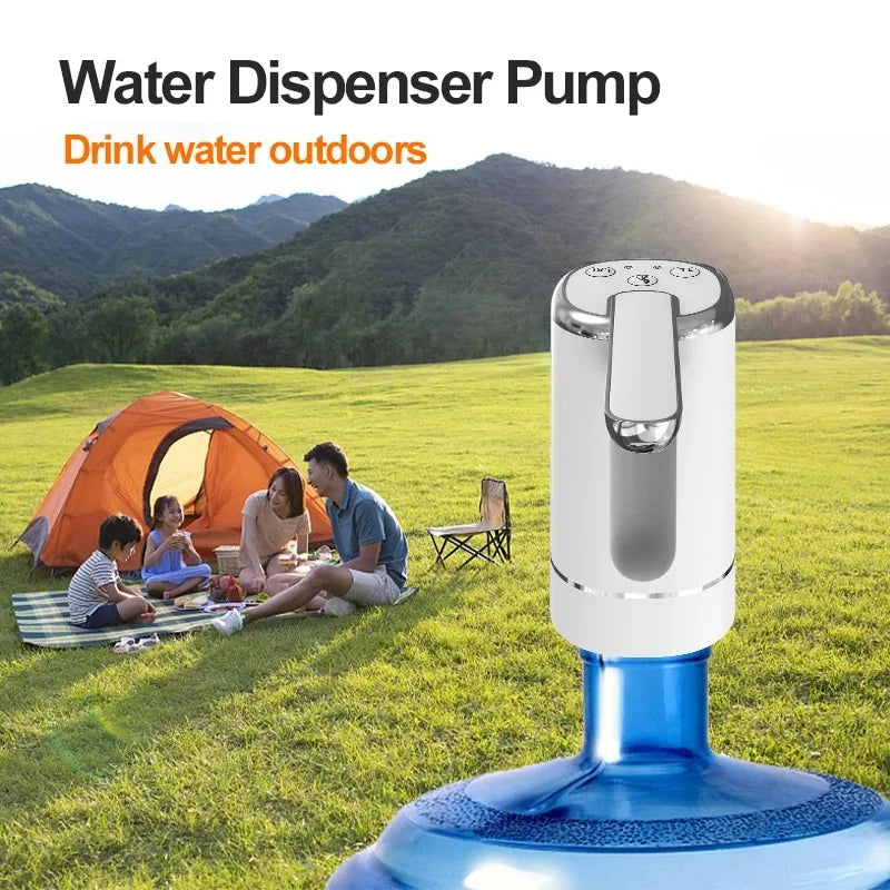 Distributore d'acqua Pompa per acqua Pompa per bottiglia elettrica Mini pompa per acqua portatile USB Pieghevole Distributore d'acqua automatico per uso domestico