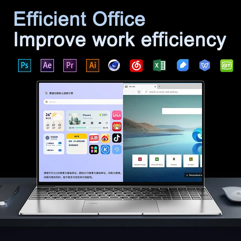 Nuovo laptop da 15,6" con processore Intel Core i9-9880H, 32 GB di RAM, SSD da 2 TB, ultra sottile, per gaming, risoluzione 1920*1080, Windows 11, ideale per ufficio, studio e uso domestico.