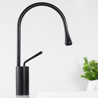 Kitchen brass Faucet Pull Out Stream Sprayer Deck Mounted Matte Black Mixer Tap 360 Degree Rotation  Kitchen Sink Hot Cold Taps