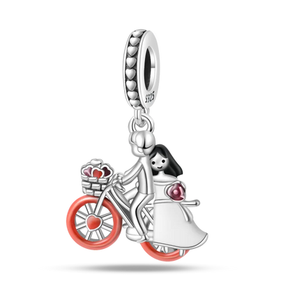 Anello romantico in argento sterling 925 con rosa, ideale per coppie, perfetto come proposta di matrimonio o per San Valentino. Ciondoli e perline adatti a collane e bracciali, perfetti per creare gioielli fai da te e regali.