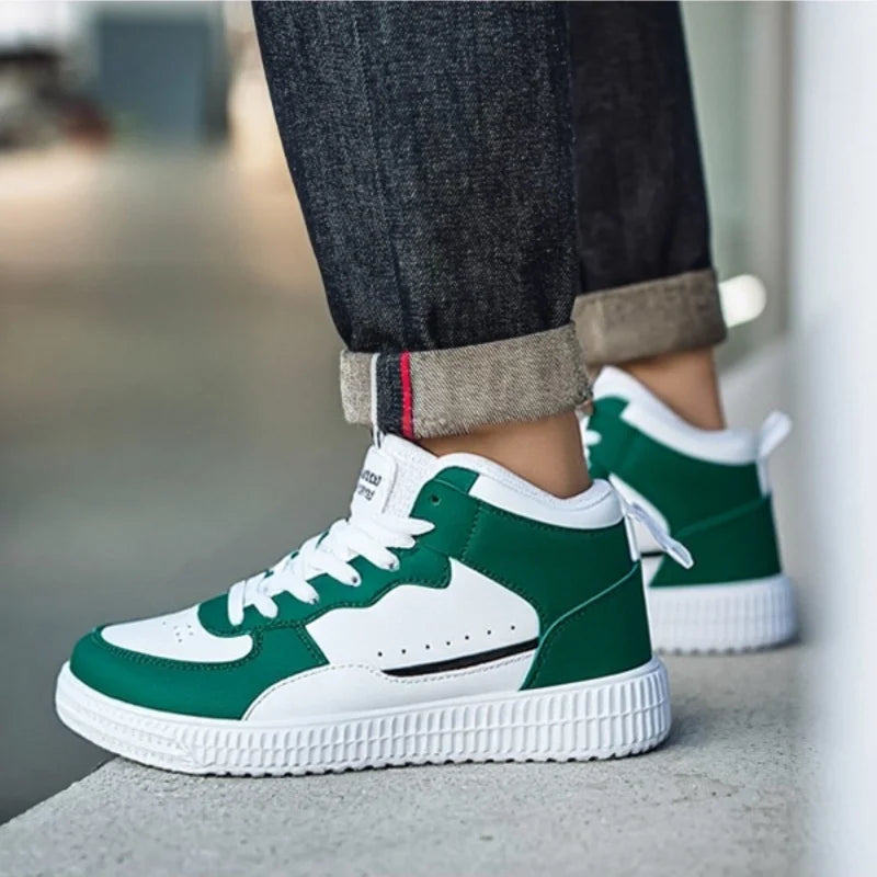 YRZL Scarpe casual da uomo Sneakers in pelle PU traspirante Scarpe bianche comode da passeggio Sport Zapatillas Hombre Fashion Flat