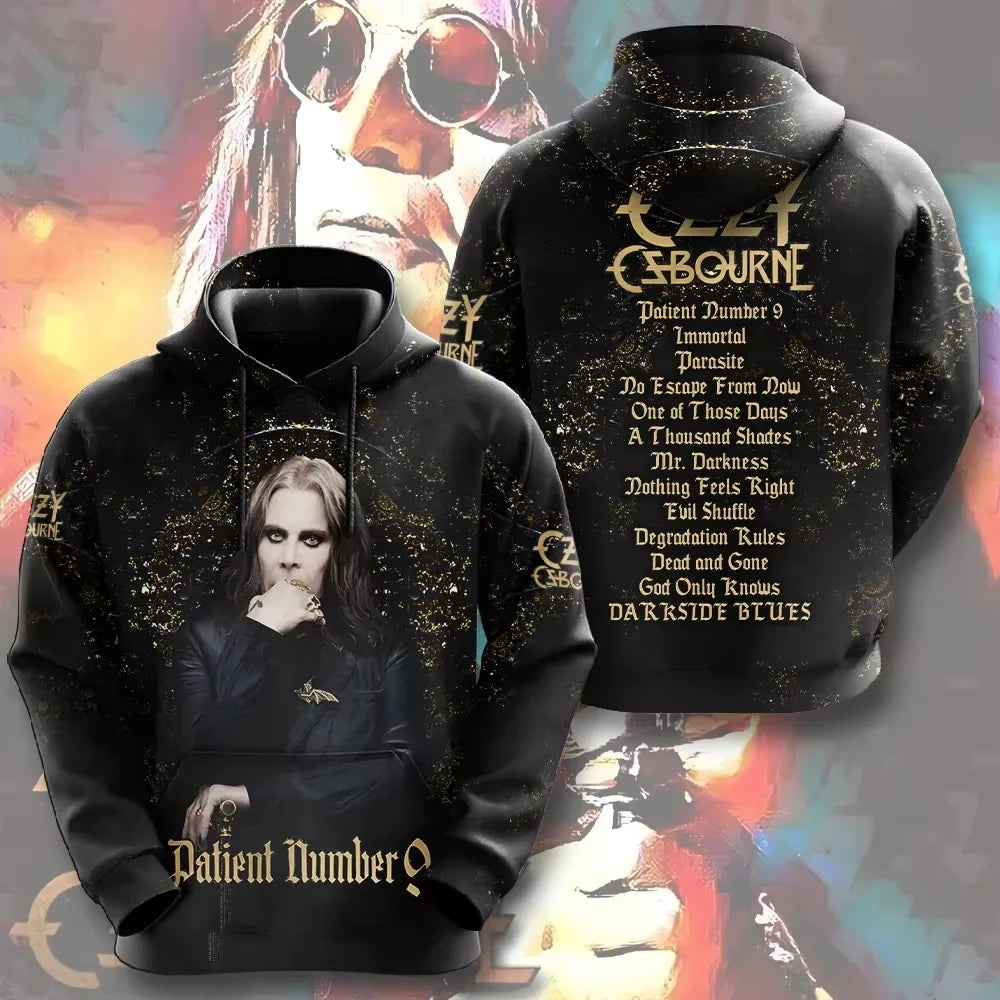 Felpa da uomo New Rock Ozzy Osbourne Band con stampa 3D Felpe da uomo e da donna Moda Street Felpa da donna Cappotto Hip Hop Sudadera