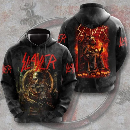 Felpe da uomo alla moda, felpe rock band Slayer, felpe con stampa 3D, uomo e donna, felpa hip hop, pullover oversize streetwear, felpa Y2k