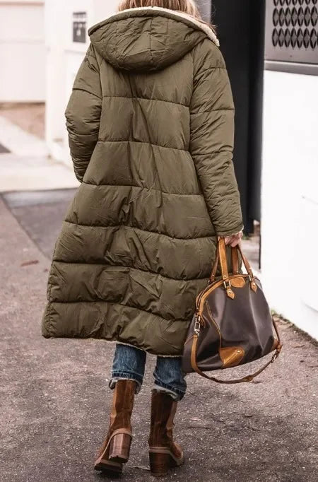 Hot Sale Of The Season Pure Color Hooded Long Sleeve Double-Sided Wear Slimming Personality Open Cardigan Cotton Jacket Women's