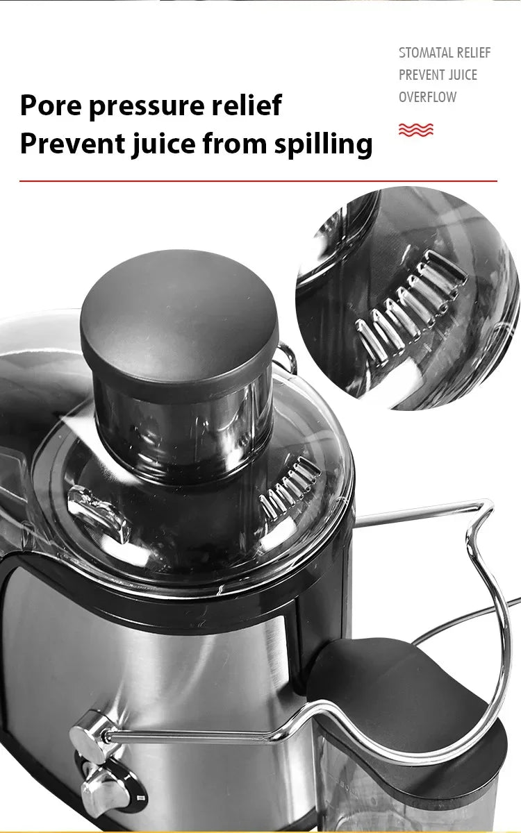 Estrattore di succo da 400 W, motore da 22000 giri/min con tramoggia larga 3" per frutta/verdura intera, spremiagrumi a 2 velocità, design facile da pulire