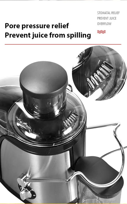 Estrattore di succo da 400 W, motore da 22000 giri/min con tramoggia larga 3" per frutta/verdura intera, spremiagrumi a 2 velocità, design facile da pulire
