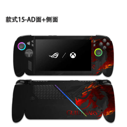 Pellicola protettiva pretagliata 1x Parte superiore + 1x Parte posteriore + Lati per Asus ROG XBOX ALLY X 7" Gen 2025 2024 2023