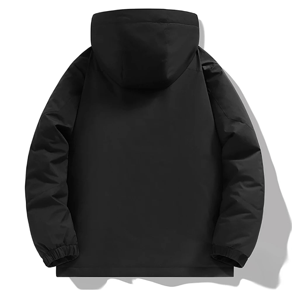 S-6XL large-sized outdoor rainproof cotton-padded jacket for men in winter, thickened and warm graphene cotton-padded jacket